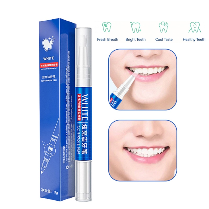 Teeth Whitening Bleaching Kit - قلم تبييض الأسنان الاحترافي، جل تبييض