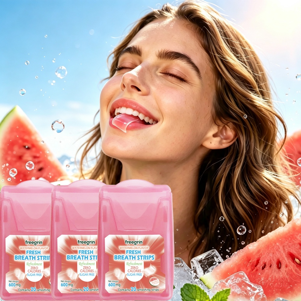 Teeth Whitening Street - شرائط فريجرين المنعشة بنكهة البطيخ لتنقية