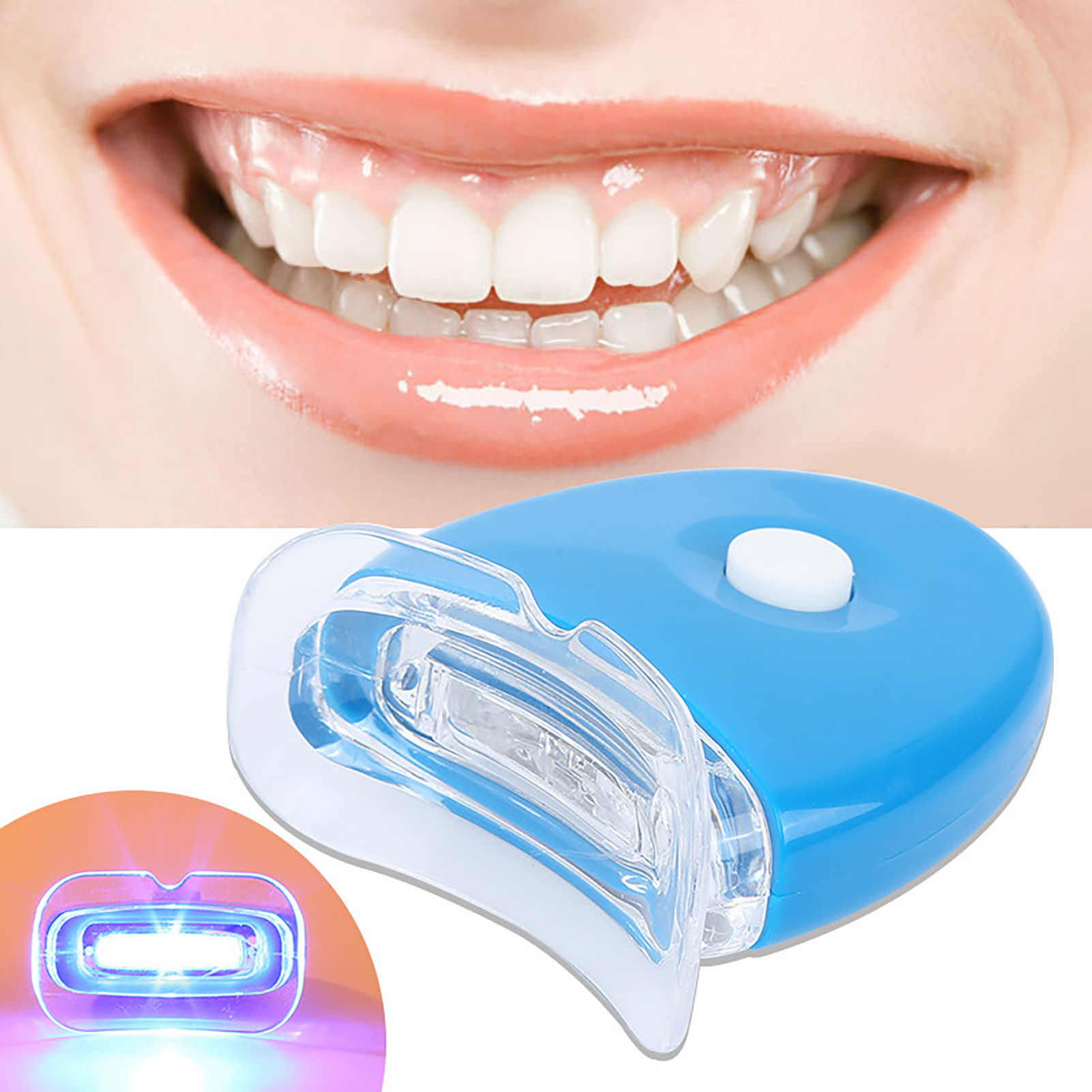 Teeth Whitening Led Kit - تبييض الأسنان ضوء مسرع للرجال والنساء