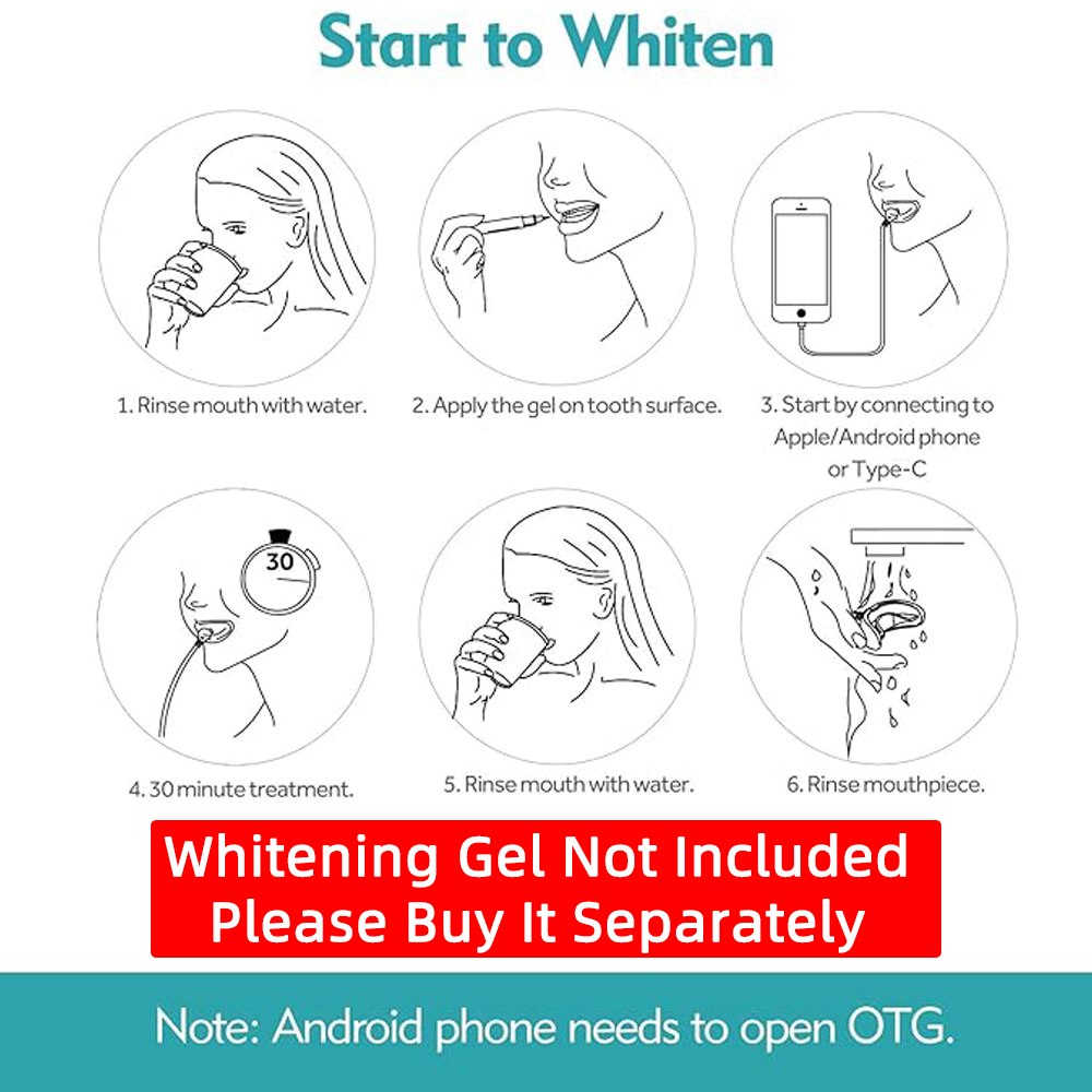 Vaclav طقم إضاءة تبييض الأسنان - مراجعة Teeth Whitening Led Kit وسعره