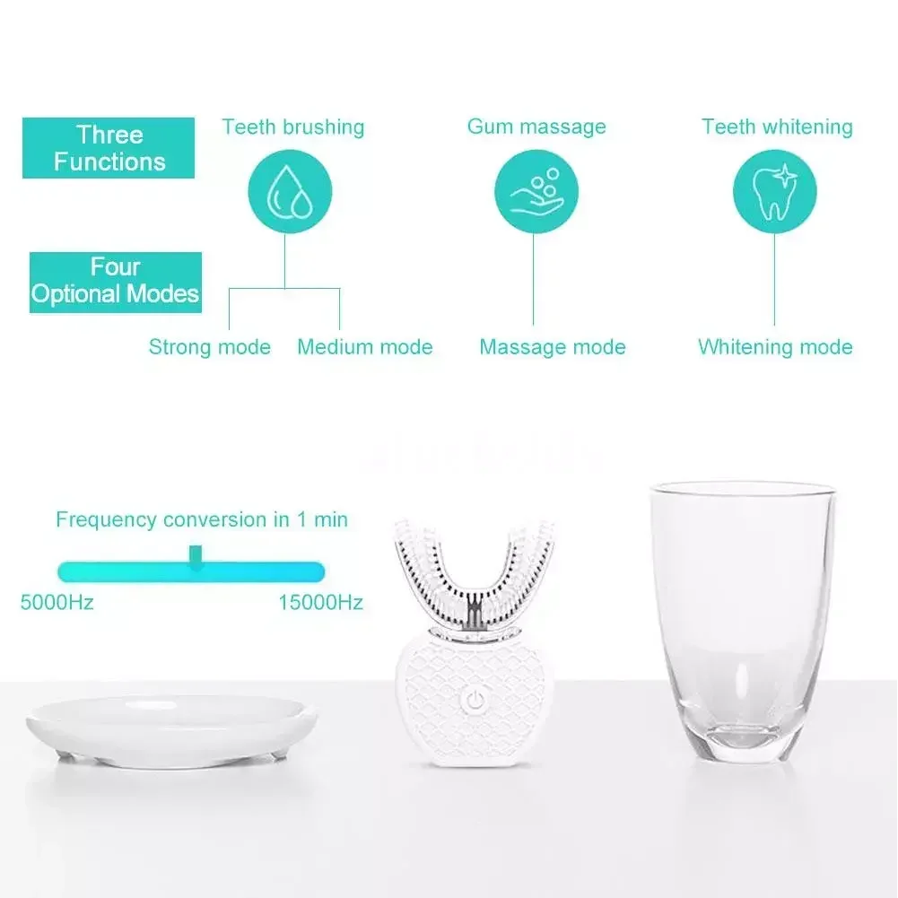 فرشاة أسنان كهربائية بالموجات  - مراجعة Teeth Whitening With Blue Light وسعره