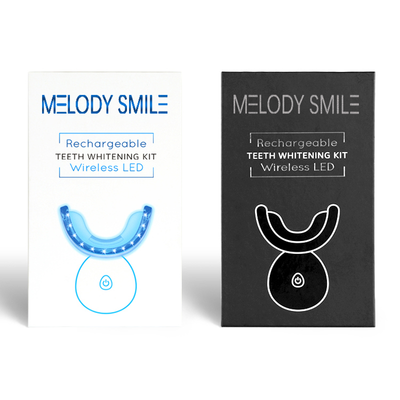 طقم تبييض الأسنان بالضوء الأزر - مراجعة Teeth Whitening Led Kit وسعره
