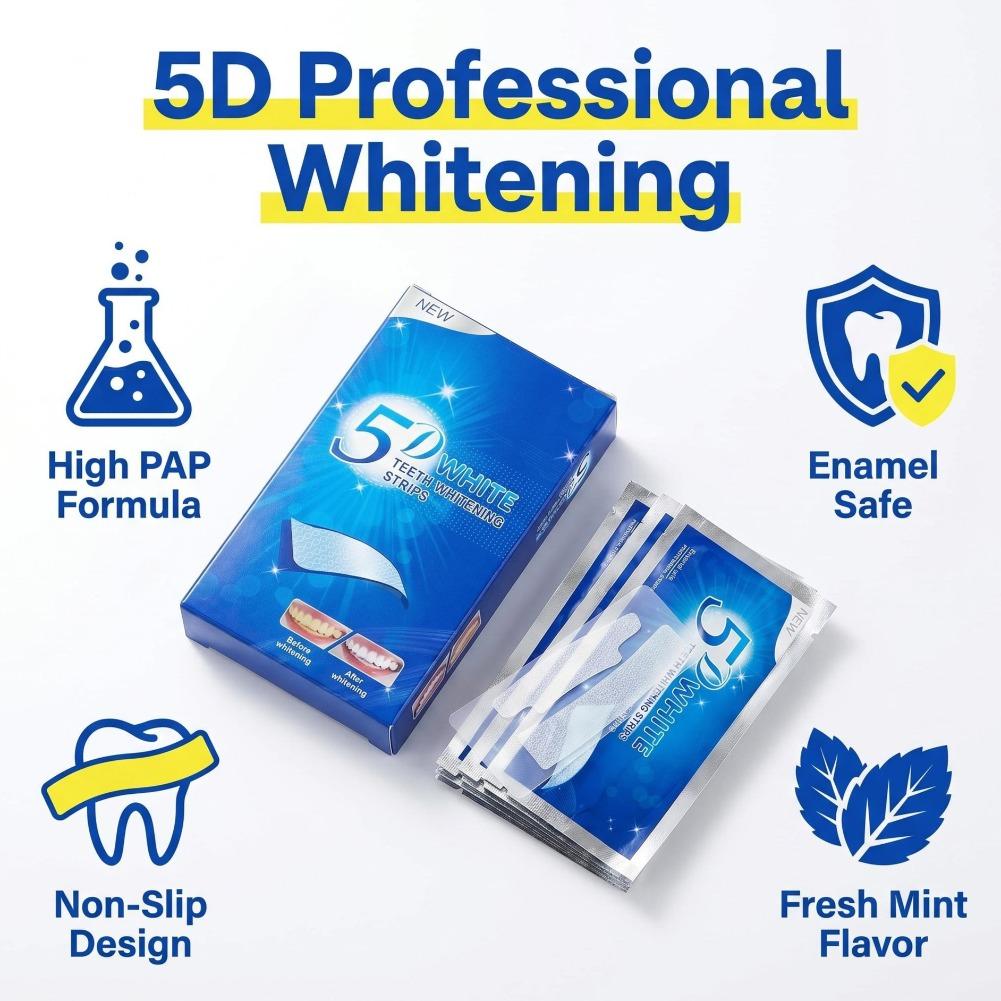 شرائط تبييض الأسنان الفعالة لم - مراجعة Teeth Whitening Street وسعره