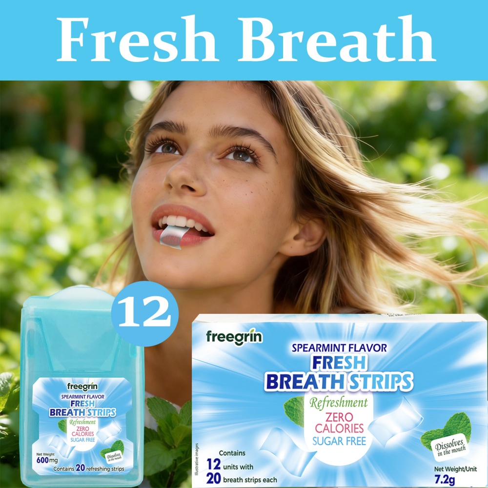 شرائح فري جرين بنكهة النعناع ا - مراجعة Teeth Whitening Street وسعره