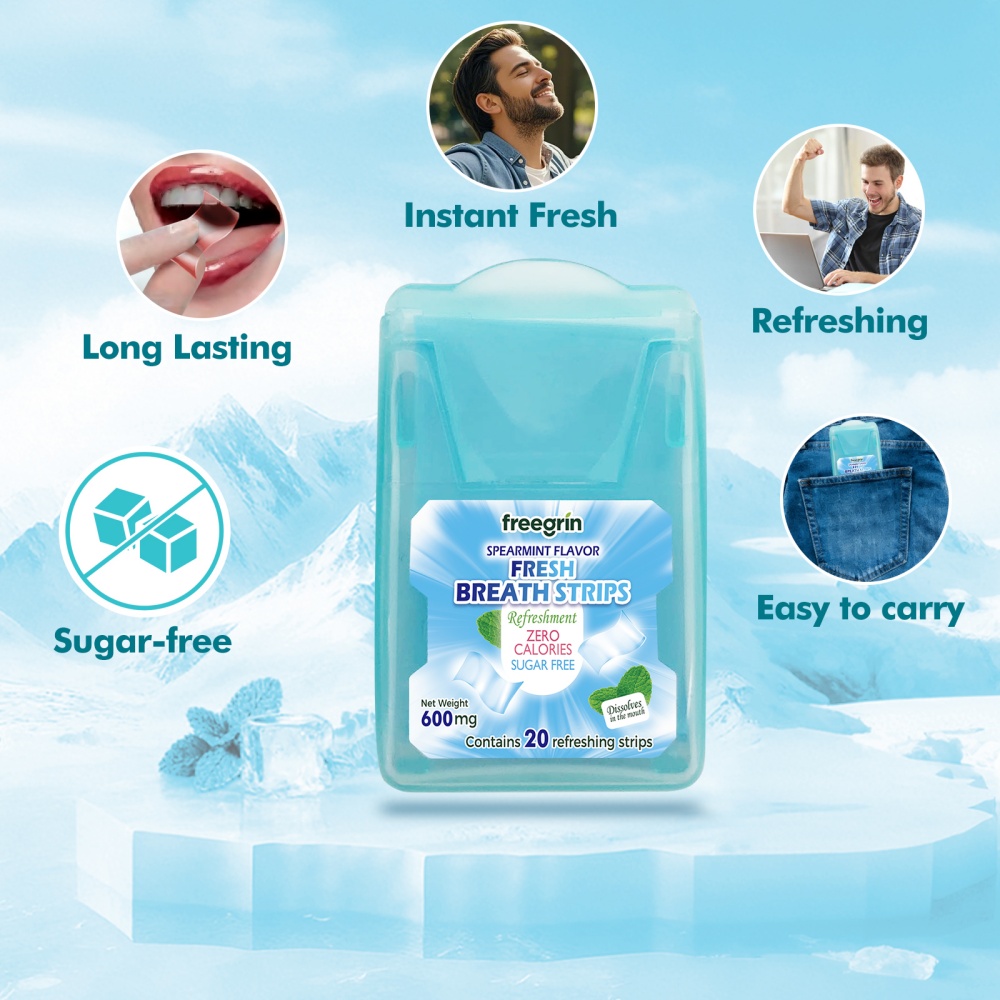 شرائح فري جرين بنكهة النعناع ا - مراجعة Teeth Whitening Street وسعره