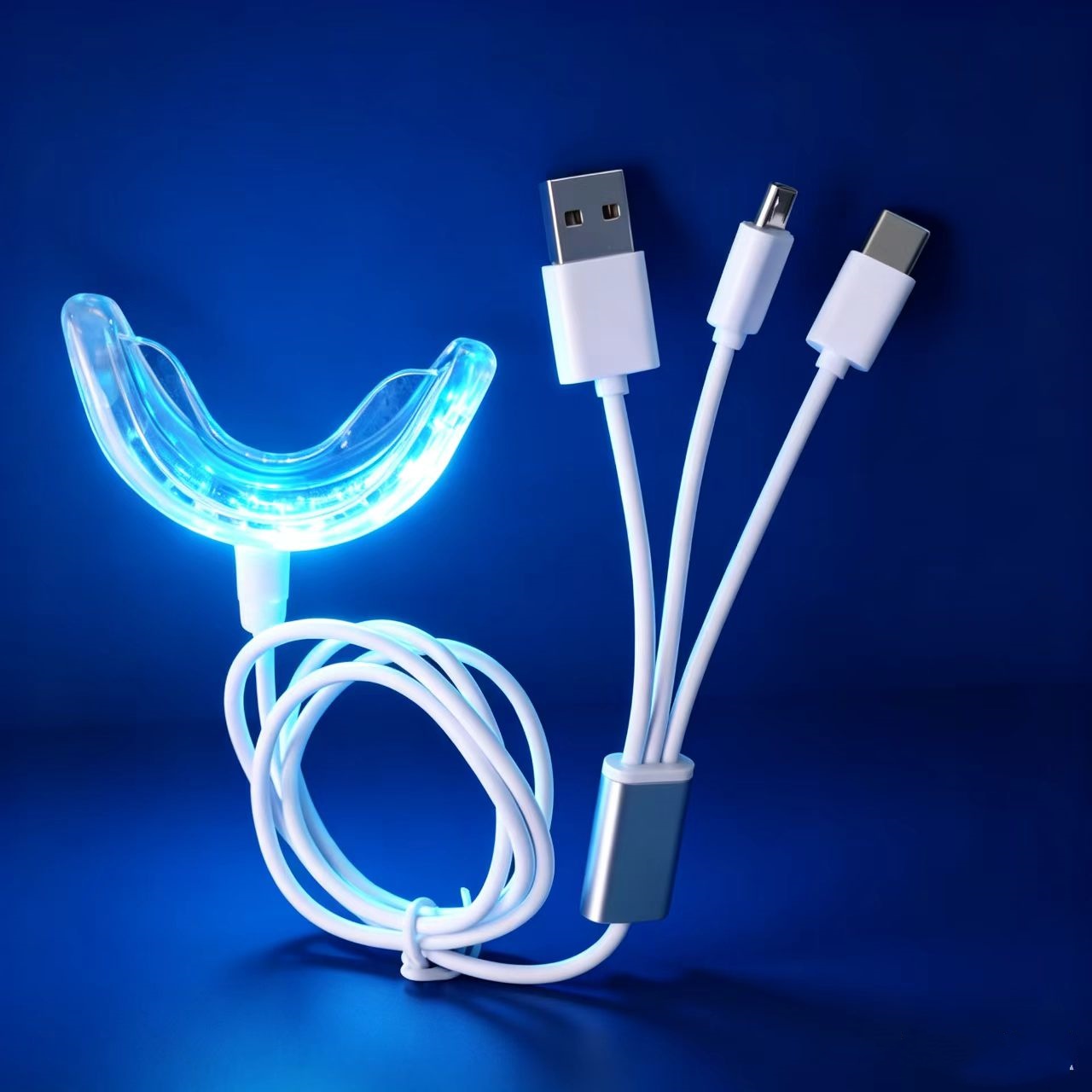 طقم تبييض الأسنان المحمول بتقن - مراجعة Teeth Whitening Led Kit وسعره