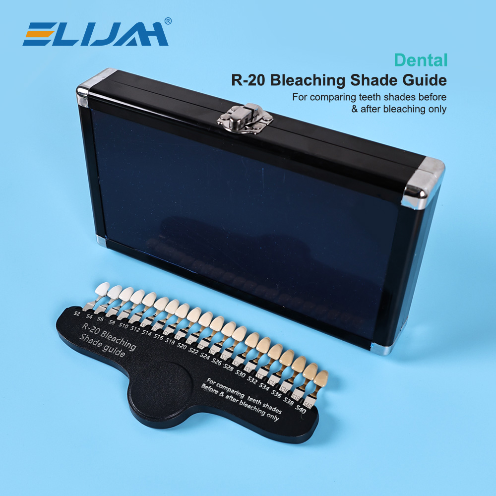 ELIJAH R-20 تبييض الظل دليل طب - مراجعة Teeth Whitening Shade Guide وسعره