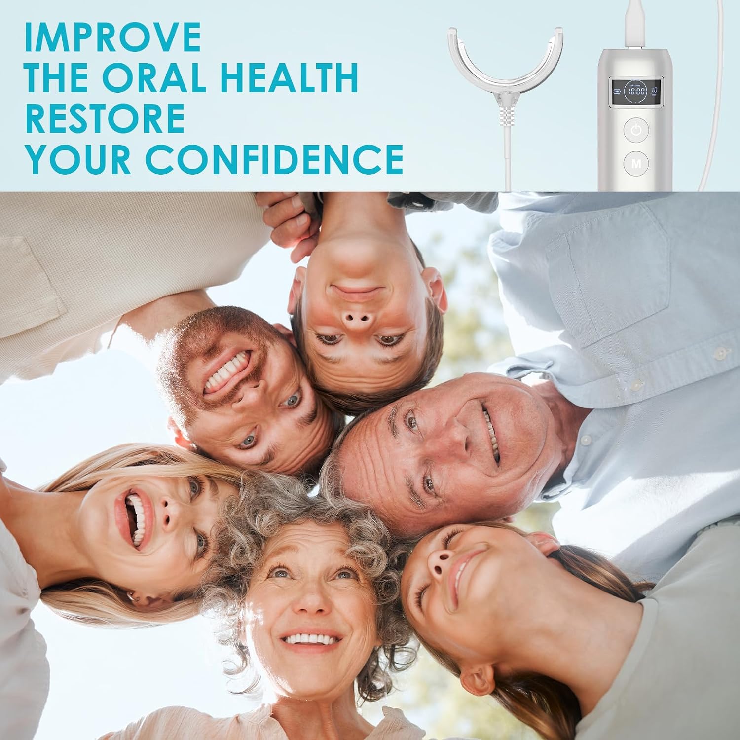 جهاز تسريع تبييض الأسنان بـ 16 - مراجعة Teeth Whitening Led Kit وسعره