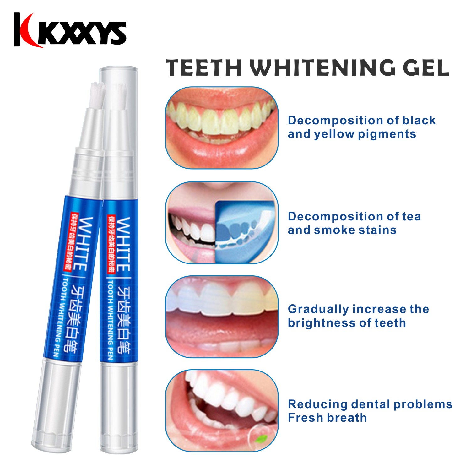 2 قطعة * 3 مللي شعبية الأبيض ت - مراجعة Teeth Whitening Bleaching Kit وسعره