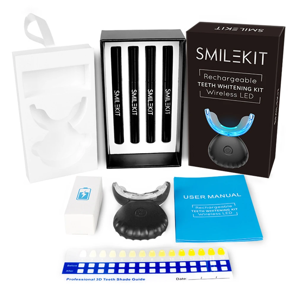 طقم تبييض الأسنان صغير 16 LED  - مراجعة Teeth Whitening Led Kit وسعره