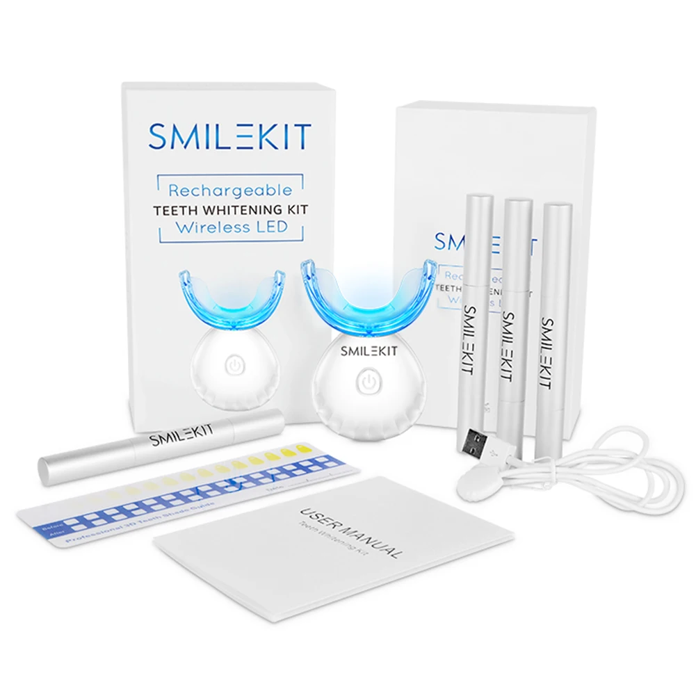 طقم تبييض الأسنان صغير 16 LED  - مراجعة Teeth Whitening Led Kit وسعره