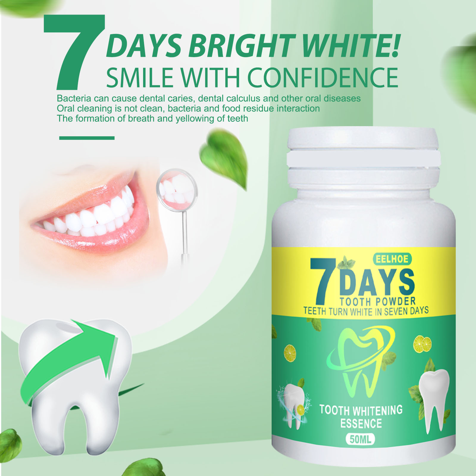 5 أيام تبييض مسحوق الأسنان إزا - مراجعة Teeth Whitening Quotes وسعره