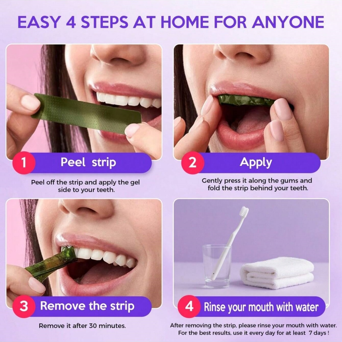 ديلوكس تبييض الأسنان ملصقات 7/ - مراجعة Teeth Whitening Quotes وسعره