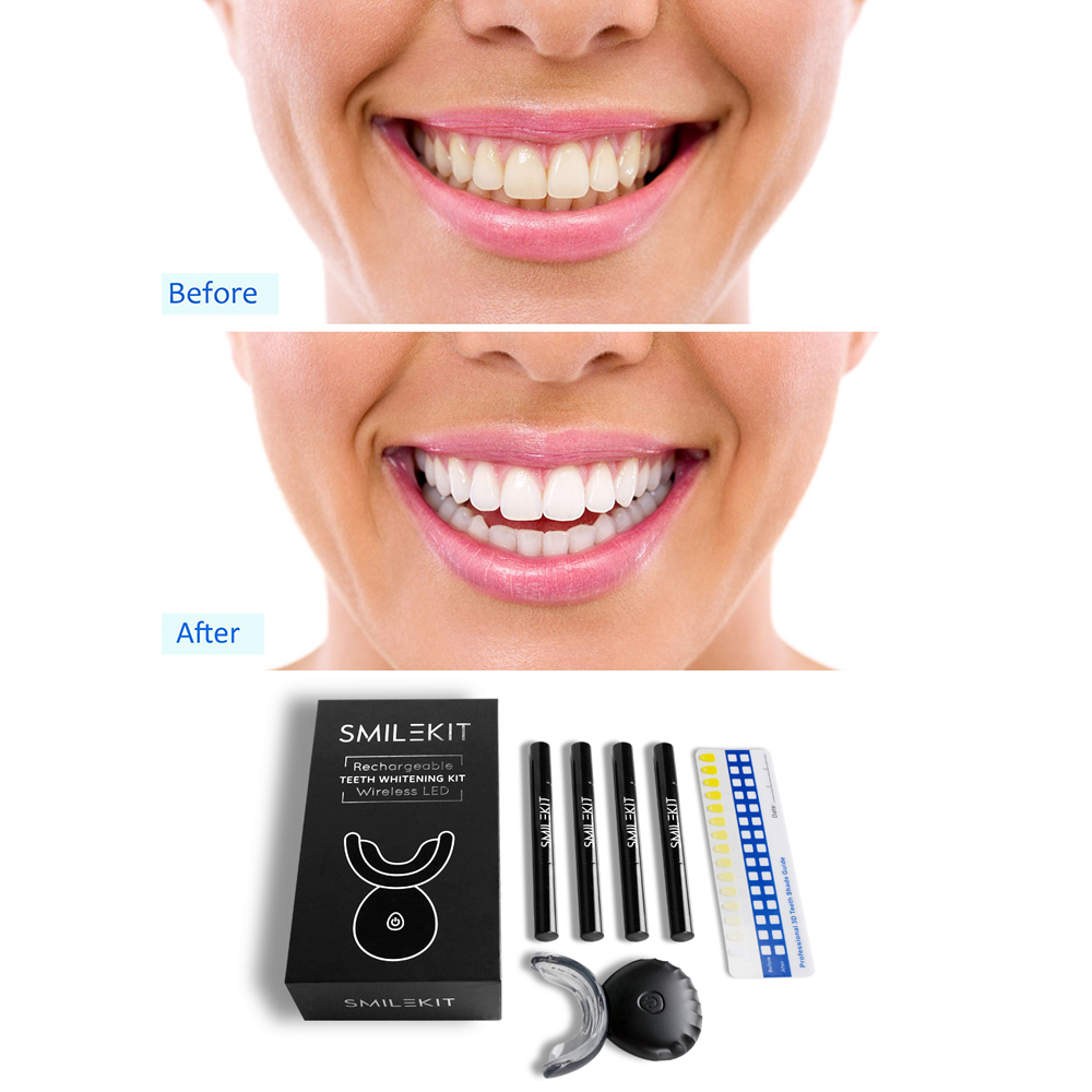جديد الكهربائية تبييض الأسنان  - مراجعة Teeth Whitening Led Kit وسعره