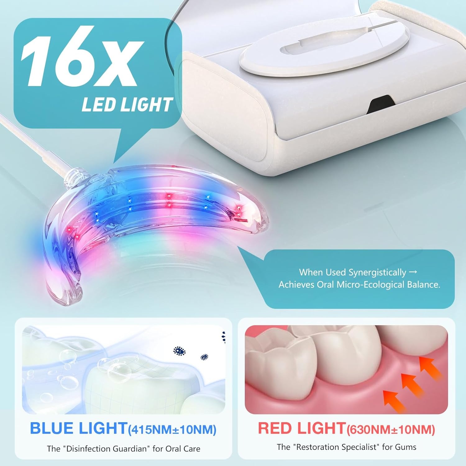 مصباح مسرع تبييض الأسنان بالضو - مراجعة Teeth Whitening With Blue Light وسعره
