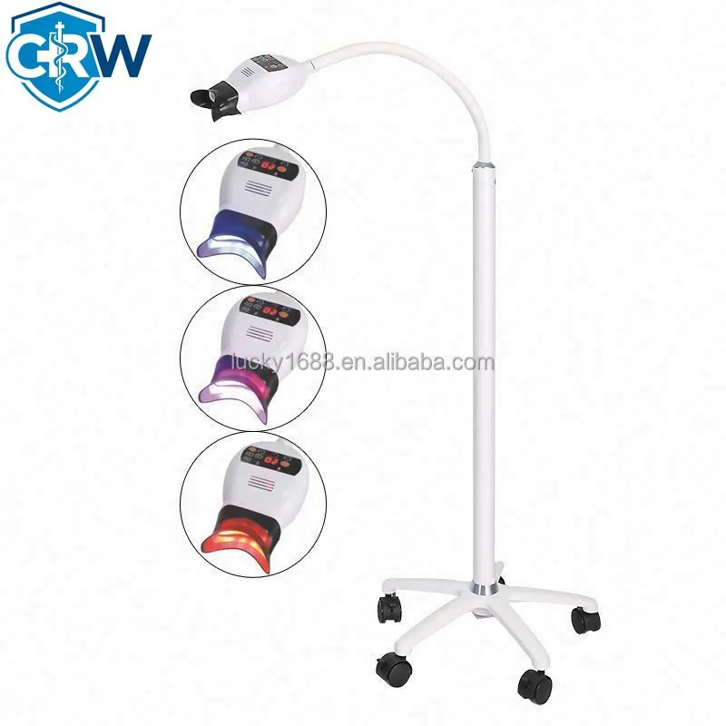 جهاز تبييض الأسنان CRW مع مصبا - مراجعة Teeth Whitening With Blue Light وسعره